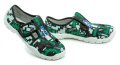 Raweks Igor 11a grün Kinder Hausschuhe aus Leinen | ARNO-schuhe.de – Schuhe mit Tradition