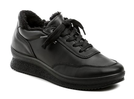 Damen-Winter-Wanderschuhe zum Schnüren aus einer Kombination aus echtem Leder und Textilmaterial mit einer IMAC TEX-Membran.
