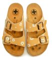 Medi Line 1633-25 gelbe Blume Damen medizinische Hausschuhe | ARNO-schuhe.de – Schuhe mit Tradition