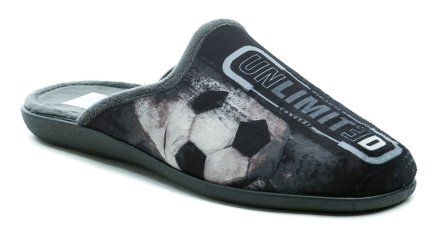 Herren-Ganzjahres-Schlupfschuhe aus Textilmaterial und mit Textil-Innensohle.