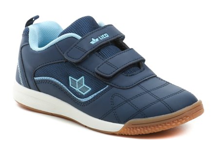 Ganzjahres-Wander- und Sportschuhe mit Klettverschluss, aus einer Kombination von Textil und Synthetik.