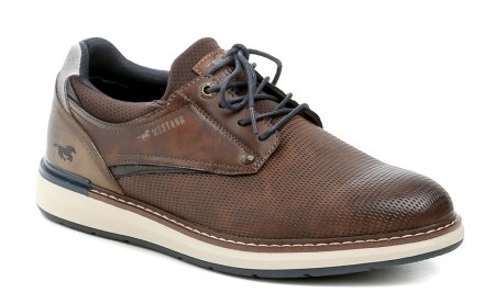 Ganzjahres-Wanderschuhe für Herren mit Schnürsenkeln, aus lederähnlichem Synthetikmaterial. 