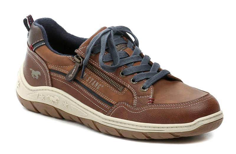 Mustang 15M018100100 Cognac Herren Halbschuhe | ARNO-schuhe.de – Schuhe mit Tradition