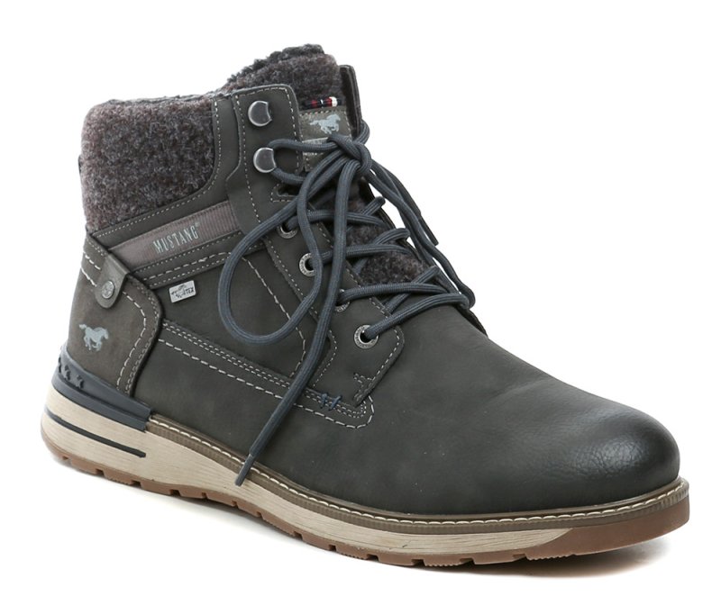 Mustang 15M001100100 graue Herren-Winterstiefel in Übergröße | ARNO-schuhe.de – Schuhe mit Tradition