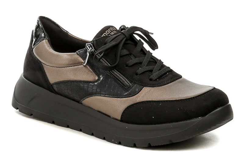Remonte D2V02-04 schwarze bronzefarbene Damen-Oversized-Sneaker | ARNO-schuhe.de – Schuhe mit Tradition