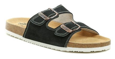 Herren-Hausschuhe und Slipper aus echtem Naturleder.