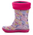 Demar 0048A Kindergummistiefel in Rosa mit Einhornmotiv | ARNO-schuhe.de – Schuhe mit Tradition