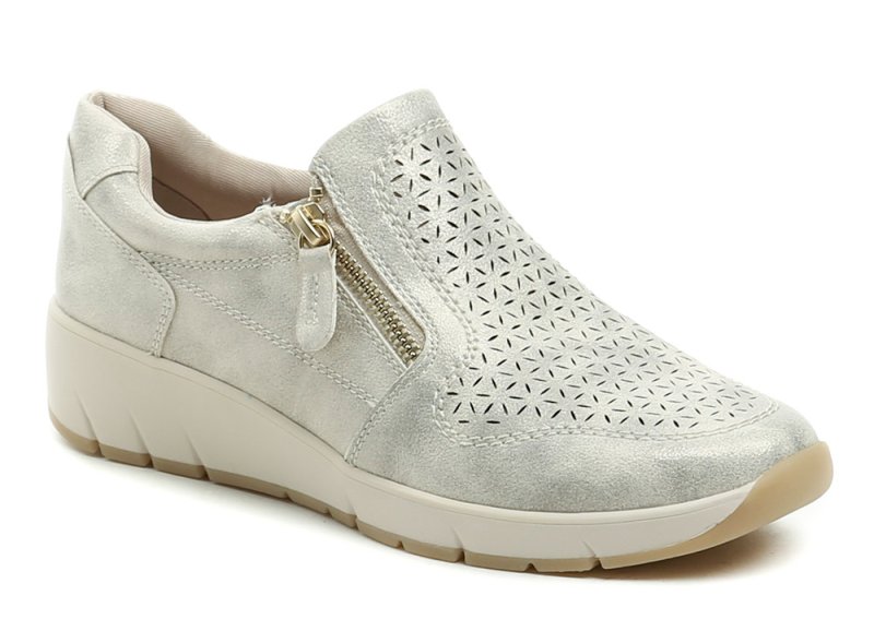 Jana 8-24765-49 goldbeige Damenschuhe, niedrige Ausführung, Weite H | ARNO-schuhe.de – Schuhe mit Tradition