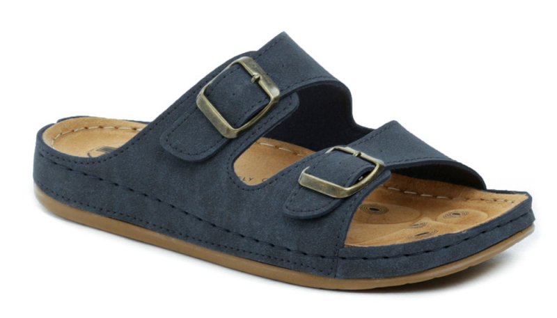 Medi Line 4123-020 marineblaue medizinische Hausschuhe für Herren | ARNO-schuhe.de – Schuhe mit Tradition