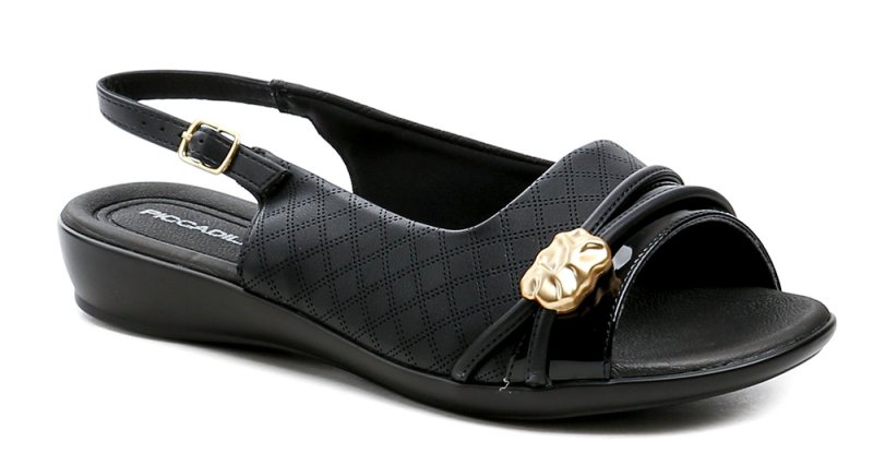 Piccadilly 500408-1 schwarze Damen-Sandalen in Übergröße, Weite H | ARNO-schuhe.de – Schuhe mit Tradition