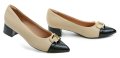 Piccadilly 739095-2 beige schwarze Damenpumps | ARNO-schuhe.de – Schuhe mit Tradition