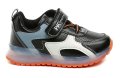 Wojtylko 1A26415 schwarz-orangefarbene Sneaker mit blinkender Sohle | ARNO-schuhe.de – Schuhe mit Tradition