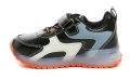 Wojtylko 1A26415 schwarz-orangefarbene Sneaker mit blinkender Sohle | ARNO-schuhe.de – Schuhe mit Tradition