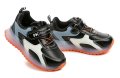 Wojtylko 1A26415 schwarz-orangefarbene Sneaker mit blinkender Sohle | ARNO-schuhe.de – Schuhe mit Tradition