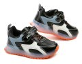 Wojtylko 1A26415a schwarz-orangefarbene Sneaker mit blinkender Sohle | ARNO-schuhe.de – Schuhe mit Tradition