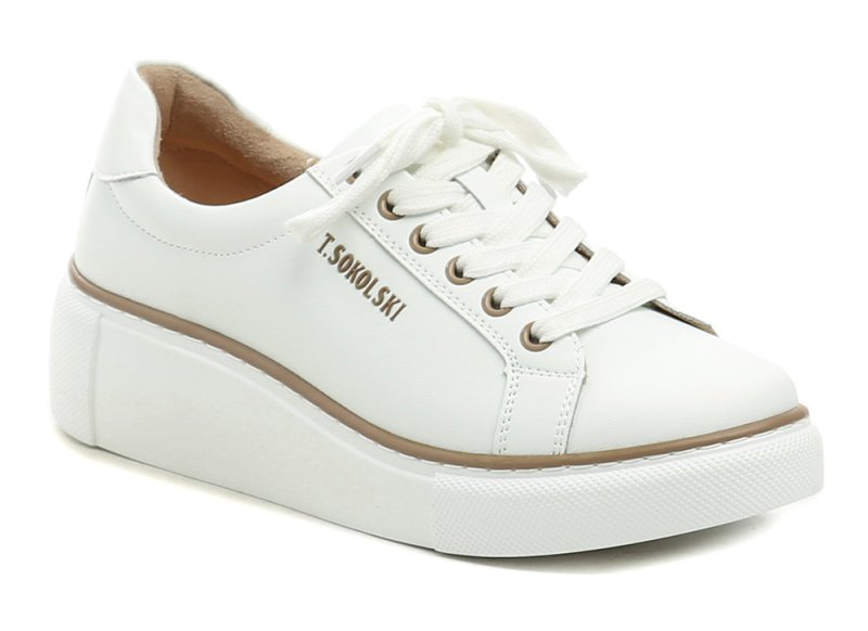 T.Sokolski W26-235 weiße Damen-Keilschuhe | ARNO-schuhe.de – Schuhe mit Tradition