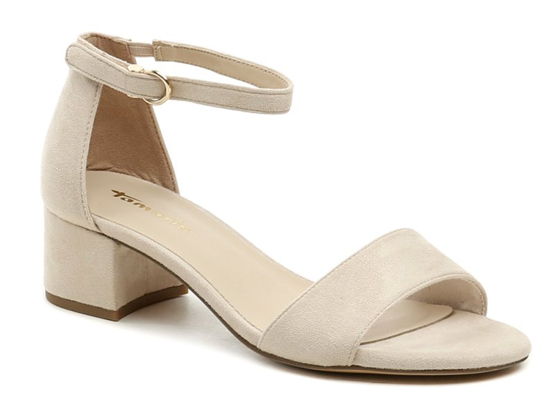 Tamaris 1-28201-42 beige Damen-Sandalen mit Absatz | ARNO-schuhe.de – Schuhe mit Tradition