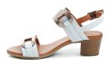 Wild 0747218-B1 weiß-bronze Damen-Sandalen mit Absatz | ARNO-schuhe.de – Schuhe mit Tradition