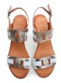 Wild 0747218-B1 weiß-bronze Damen-Sandalen mit Absatz | ARNO-schuhe.de – Schuhe mit Tradition
