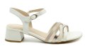 Jana 8-28279-46 weiß-beige Damen-Sandalen mit Absatz, Weite H | ARNO-schuhe.de – Schuhe mit Tradition