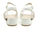 Jana 8-28279-46 weiß-beige Damen-Sandalen mit Absatz, Weite H | ARNO-schuhe.de – Schuhe mit Tradition