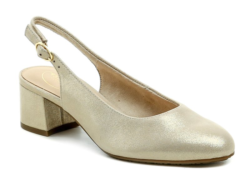 Tamaris Comfort 8-89500-44 beigefarbene Glitzer-Pumps für Damen, Weite H | ARNO-schuhe.de – Schuhe mit Tradition