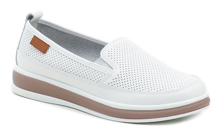 Sommerliche Damen-Wanderschuhe, Mokassins, komplett aus echtem Leder.