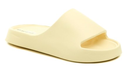 Sommerliche Freizeit-Strandschuhe für Damen zum Hineinschlüpfen, aus synthetischem Material.