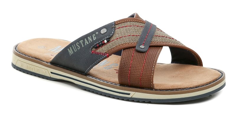 Mustang 26N0101001 cognac Herrenpantoffeln | ARNO-schuhe.de – Schuhe mit Tradition