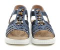 Wojtylko 7S26354 blaue Damen-Keilsandalen | ARNO-schuhe.de – Schuhe mit Tradition