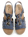 Wojtylko 7S26354 blaue Damen-Keilsandalen | ARNO-schuhe.de – Schuhe mit Tradition