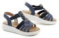 Wojtylko 7S26354 blaue Damen-Keilsandalen | ARNO-schuhe.de – Schuhe mit Tradition