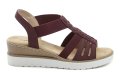 Wojtylko 7S25327W burgunderrote Keilsandalen für Damen | ARNO-schuhe.de – Schuhe mit Tradition