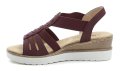 Wojtylko 7S25327W burgunderrote Keilsandalen für Damen | ARNO-schuhe.de – Schuhe mit Tradition
