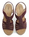 Wojtylko 7S25327W burgunderrote Keilsandalen für Damen | ARNO-schuhe.de – Schuhe mit Tradition