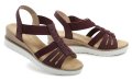 Wojtylko 7S25327W burgunderrote Keilsandalen für Damen | ARNO-schuhe.de – Schuhe mit Tradition