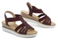 Wojtylko 7S25327W burgunderrote Keilsandalen für Damen | ARNO-schuhe.de – Schuhe mit Tradition