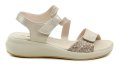 Wojtylko 7S26357 goldene Damen-Keilsandalen | ARNO-schuhe.de – Schuhe mit Tradition