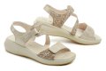 Wojtylko 7S26357 goldene Damen-Keilsandalen | ARNO-schuhe.de – Schuhe mit Tradition