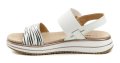 Wojtylko 7S26362 weiß-schwarze Damensandalen | ARNO-schuhe.de – Schuhe mit Tradition