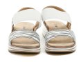 Wojtylko 7S26362 weiß-schwarze Damensandalen | ARNO-schuhe.de – Schuhe mit Tradition