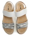 Wojtylko 7S26362 weiß-schwarze Damensandalen | ARNO-schuhe.de – Schuhe mit Tradition