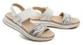 Wojtylko 7S26362 weiß-schwarze Damensandalen | ARNO-schuhe.de – Schuhe mit Tradition