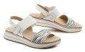 Wojtylko 7S26362 weiß-schwarze Damensandalen | ARNO-schuhe.de – Schuhe mit Tradition