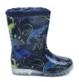 Wojtylko 5G6015G Dinosaurier blaue Kindergummistiefel | ARNO-schuhe.de – Schuhe mit Tradition