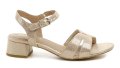 Jana 8-28382-46 glänzende beige Damen-Sandalen mit Absatz | ARNO-schuhe.de – Schuhe mit Tradition