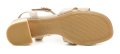 Jana 8-28382-46 glänzende beige Damen-Sandalen mit Absatz | ARNO-schuhe.de – Schuhe mit Tradition