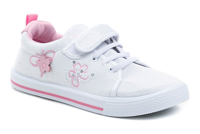 American Club 117-24 weiß-rosa Kinder-Sneaker | ARNO-schuhe.de – Schuhe mit Tradition