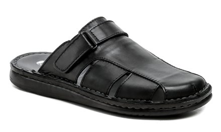 Sommerliche Herren-Slipper aus echtem Leder.