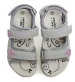 American Club HL166 graue rosa Mädchensandalen | ARNO-schuhe.de – Schuhe mit Tradition